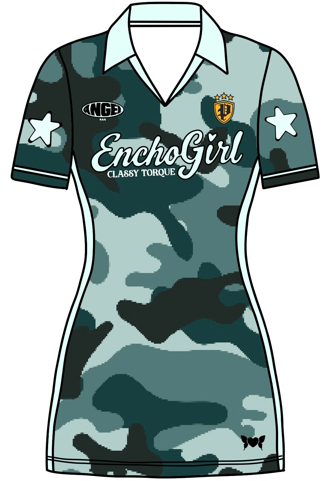 Teal Camo Dress